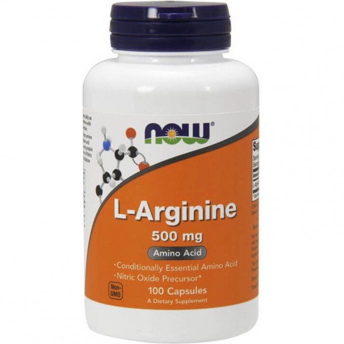 Аминокислота NOW FOODS L-ARGININE, 500 мг - 100 капсул NS0030 Аминокислота NOW FOODS L-ARGININE, 500 мг - 100 капсул NS0030