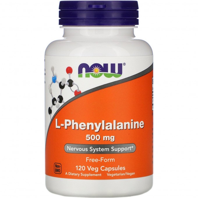 Аминокислота NOW L-Phenylalanine, 500 мг - 120 капсул NS0132p Аминокислота NOW L-Phenylalanine, 500 мг - 120 капсул NS0132p