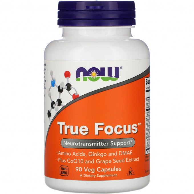 Аминокислота NOW True Focus, 90 капсул NS0157 Аминокислота NOW True Focus, 90 капсул NS0157