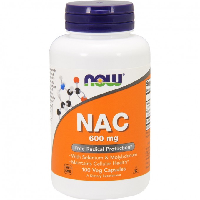 Антиоксидант NOW FOODS NAC N-Ацетил L-Цистеин, 600 мг, 100 капсул NS*0085 Антиоксидант NOW FOODS NAC N-Ацетил L-Цистеин, 600 мг, 100 капсул NS*0085