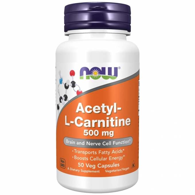 Бад NOW FOODS ACETYL L-CARNITINE 500 mg 50 капс NS7385