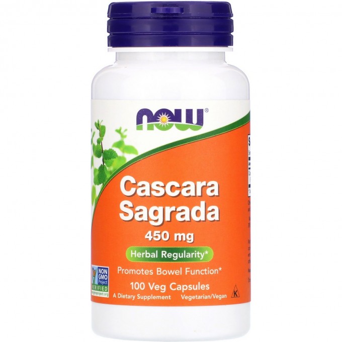 БАДы для пищеварения NOW Cascara Sagrada,450 мг - 100 капсул NS4620 БАДы для пищеварения NOW Cascara Sagrada,450 мг - 100 капсул NS4620