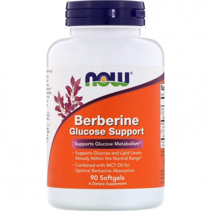 БАДы для пищеварения NOW FOODS BERBERINE GLUCOSE SUPPORT, 90 капсул NS1418 БАДы для пищеварения NOW FOODS BERBERINE GLUCOSE SUPPORT, 90 капсул NS1418