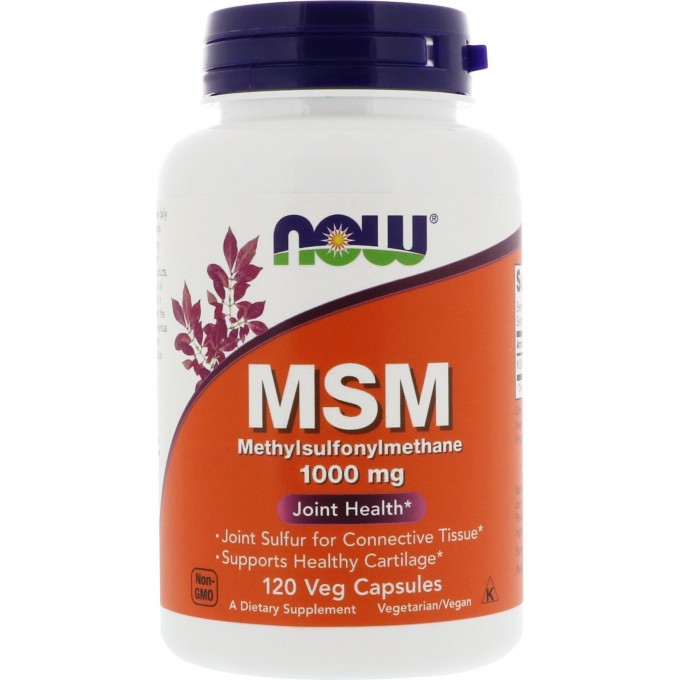 Биодобавка NOW FOODS FULL MSM, 1000 мг - 120 капсул NS2120 Биодобавка NOW FOODS FULL MSM, 1000 мг - 120 капсул NS2120