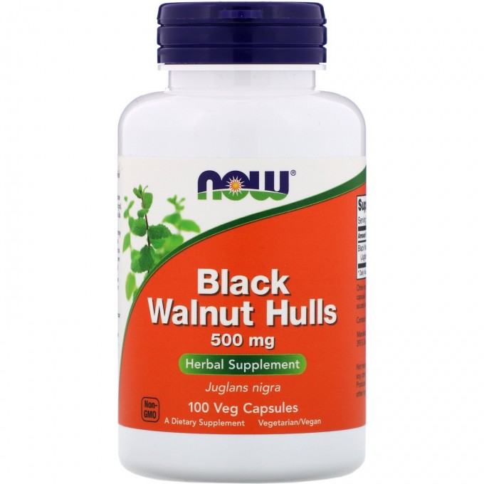 Биологически активная добавка NOW FOODS BLACK WALNUT HULLS (Черный Орех), 500 мг - 100 капсул NS4606 Биологически активная добавка NOW FOODS BLACK WALNUT HULLS (Черный Орех), 500 мг - 100 капсул NS4606