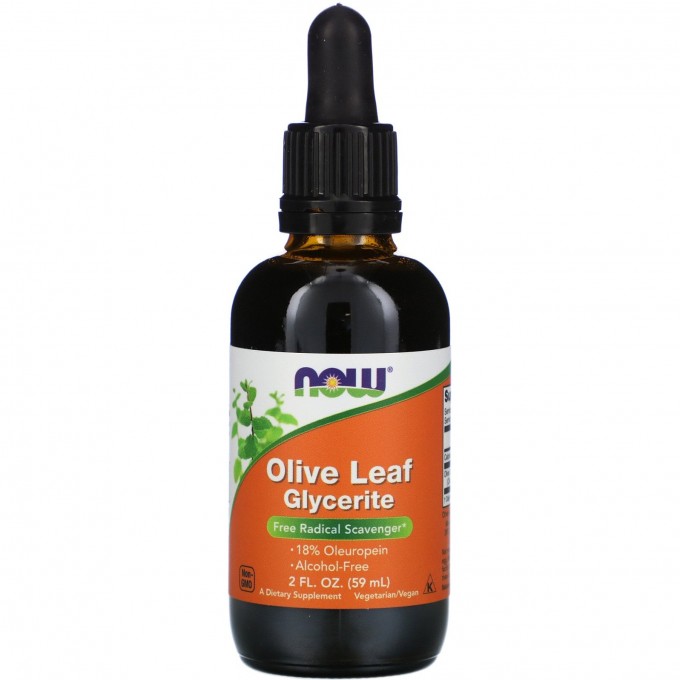 Биологически активная добавка NOW FOODS OLIVE LEAF GLYCERITE (Экстракт оливкового листа), 60 мл NS4898 Биологически активная добавка NOW FOODS OLIVE LEAF GLYCERITE (Экстракт оливкового листа), 60 мл NS4898