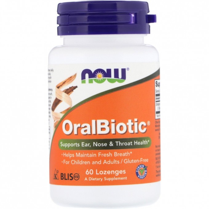 Биологически активная добавка NOW FOODS ORAL BIOTIC (Пробиотик), 60 таблеток NS2921 Биологически активная добавка NOW FOODS ORAL BIOTIC (Пробиотик), 60 таблеток NS2921