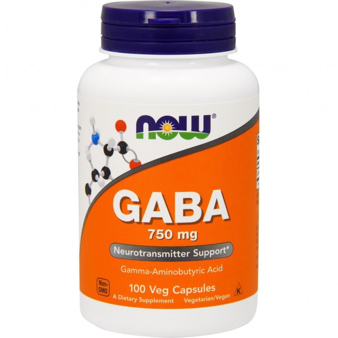 Габа NOW FOODS GABA, 750 мг, 100 капсул NS0089 Габа NOW FOODS GABA, 750 мг, 100 капсул NS0089