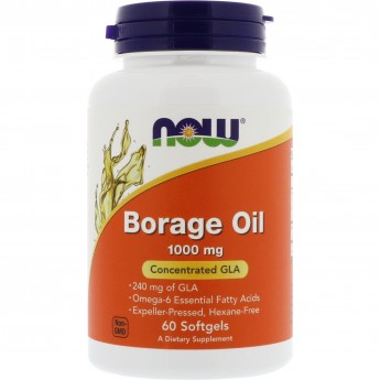 Гамма-Линолевая Кислота NOW FOODS Borage Oil, 1000 мг - 60 капсул Гамма-Линолевая Кислота NOW FOODS Borage Oil, 1000 мг - 60 капсул
