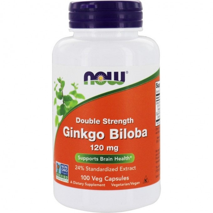 Гинкго Билоба NOW Ginkgo Biloba, 120 мг - 100 капсул NS4683 Гинкго Билоба NOW Ginkgo Biloba, 120 мг - 100 капсул NS4683