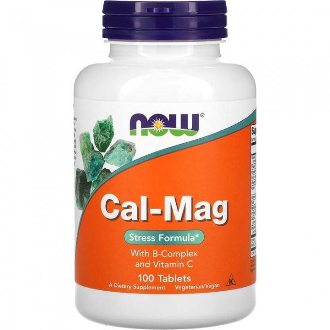 Кальций-Магний NOW FOODS CAL-MAG STRESS FORMULA, 100 таблеток NS1275 Кальций-Магний NOW FOODS CAL-MAG STRESS FORMULA, 100 таблеток NS1275