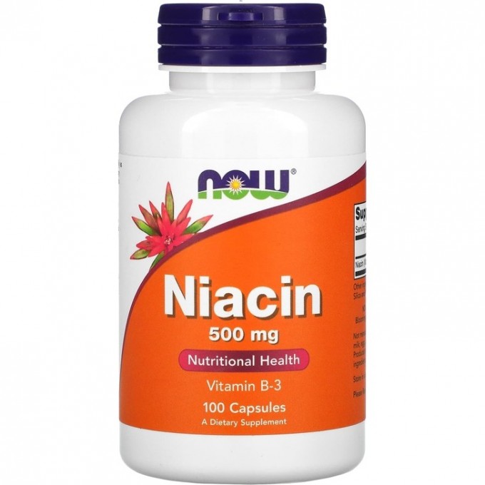 Клеточный энергетик NOW FOODS NIACIN, 500 mg, 100 Capsules NS*0481 Клеточный энергетик NOW FOODS NIACIN, 500 mg, 100 Capsules NS*0481