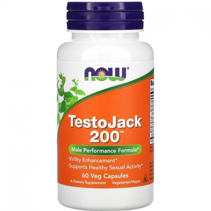 Комплекс NOW TestoJack 200, 200 мг - 60 капсул NS2198 Комплекс NOW TestoJack 200, 200 мг - 60 капсул NS2198