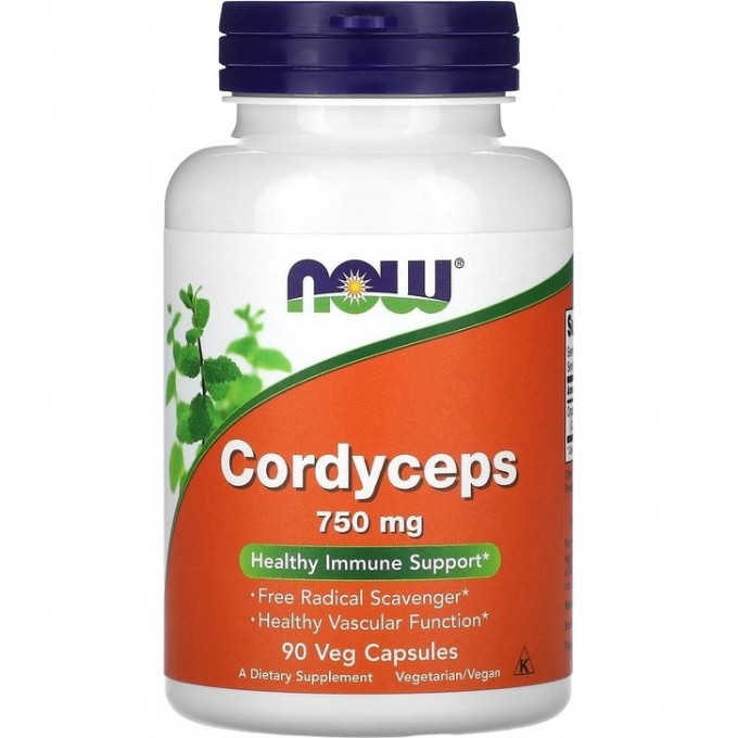 Кордицепс NOW Cordyceps, 750 мг - 90 капсул NS3005 Кордицепс NOW Cordyceps, 750 мг - 90 капсул NS3005