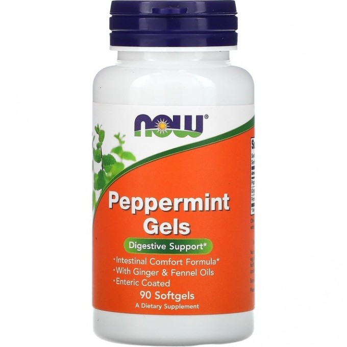 Мята NOW FOODS PEPPERMINT, 90 капсул NS4727 Мята NOW FOODS PEPPERMINT, 90 капсул NS4727
