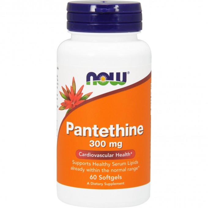 Пантетин NOW FOODS PANTETHINE, 300 мг, 60 капсул NS0487 Пантетин NOW FOODS PANTETHINE, 300 мг, 60 капсул NS0487