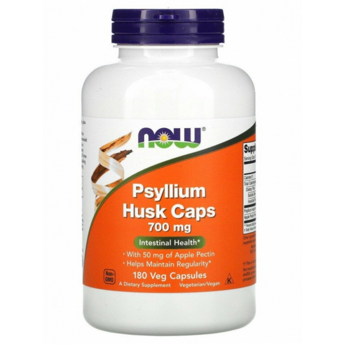 Псиллиум NOW FOODS PSYLLIUM HUSK 700mg + PECTIN 180 VCAPS NS32626