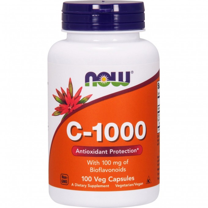 Витамин NOW FOODS С -1000 с биофлованоидами, 1000 мг, 100 капсул NS*0690 Витамин NOW FOODS С -1000 с биофлованоидами, 1000 мг, 100 капсул NS*0690