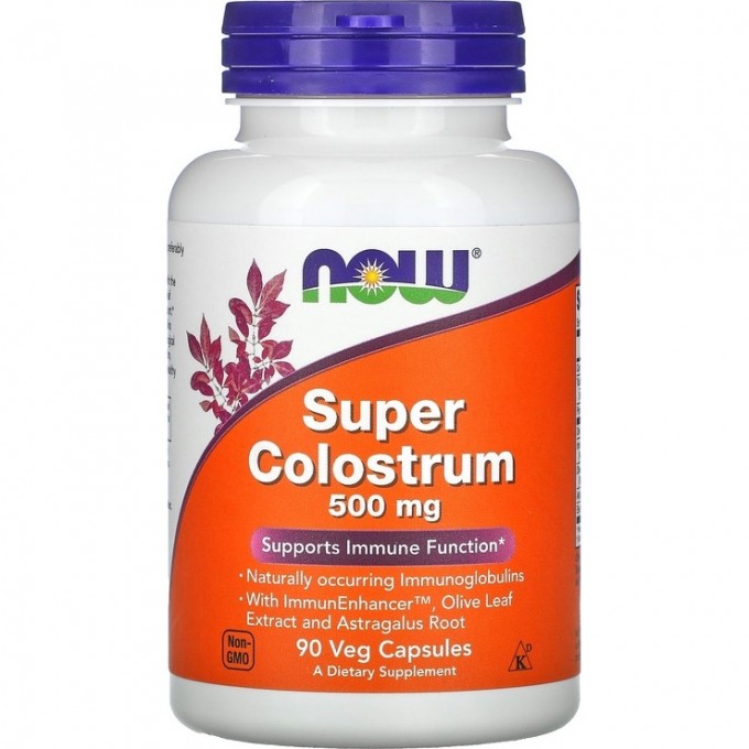 Витаминный комплекс NOW Super Colostrum, 500 мг - 90 капсул NS3232 Витаминный комплекс NOW Super Colostrum, 500 мг - 90 капсул NS3232