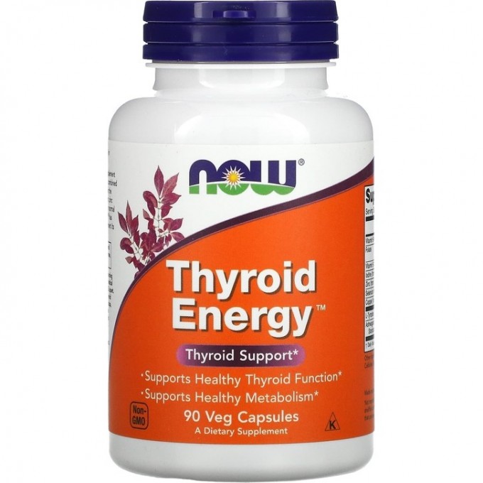 Витаминный комплекс NOW Thyroid Energy, 90 капсул NS3368 Витаминный комплекс NOW Thyroid Energy, 90 капсул NS3368