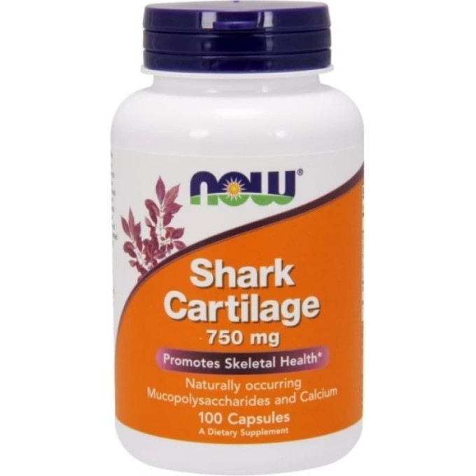 Витамины для суставов NOW FOODS SHARK CARTILAGE, 750 мг - 100 капсул NS3270 Витамины для суставов NOW FOODS SHARK CARTILAGE, 750 мг - 100 капсул NS3270