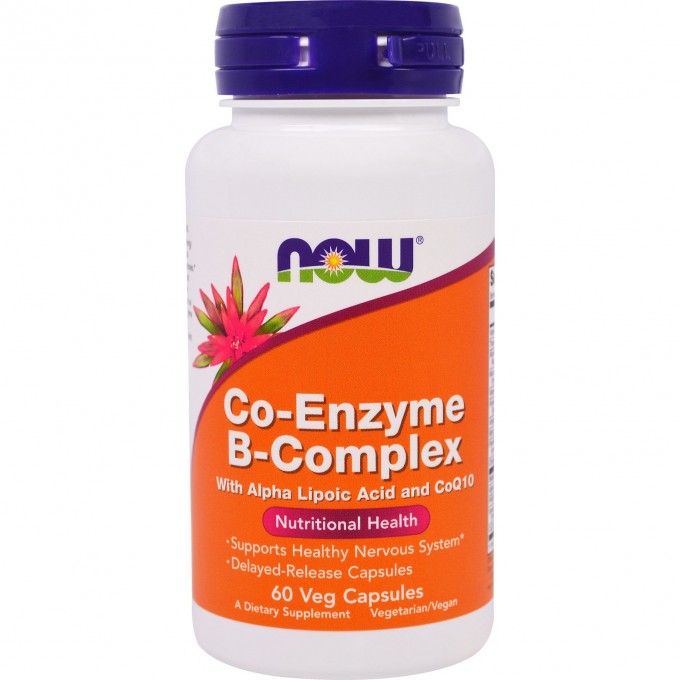Витамины NOW FOODS B-Complex Co-Enzyme, 60 капсул NS*0406 Витамины NOW FOODS B-Complex Co-Enzyme, 60 капсул NS*0406