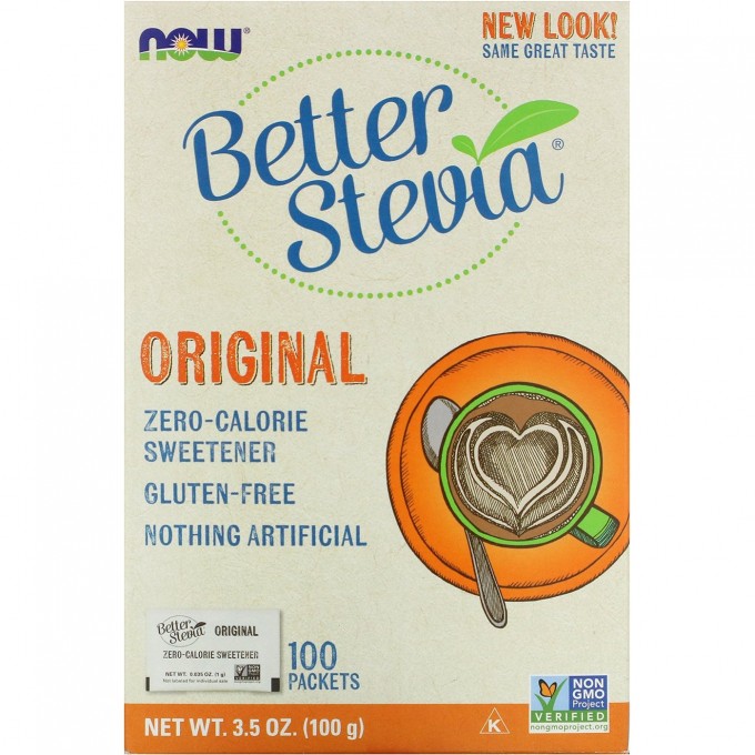 Заменитель сахара NOW FOODS STEVIA (Стевия), 1000 мг - 100 пакетов NS6957 Заменитель сахара NOW FOODS STEVIA (Стевия), 1000 мг - 100 пакетов NS6957